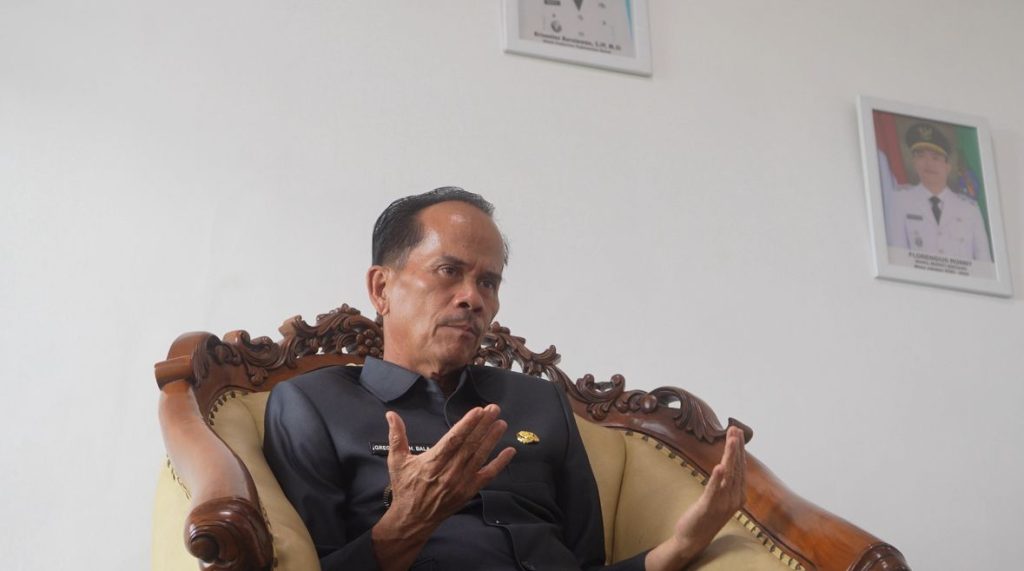 Bupati Sintang, Gregorius Herkulanus Bala dalam wawancara ekslusif bersama Langit Semesta Media pada Senin, 4 Agustus 2025 di Kantor Bupati Sintang