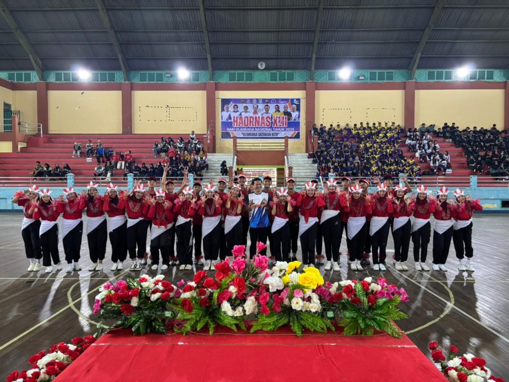 Wakil Bupati, Florensius Ronny memperingati Hari Olahraga Nasional (HAORNAS) di Indoor Apang Semangai pada Selasa, 9 September 2025.